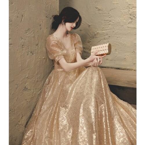 Sexy V Neck Prom Gowns Elegant Bandage Short Sleeves A Line Beads Long Evening Dresses Formal Party Dress Vestidos De Fiesta