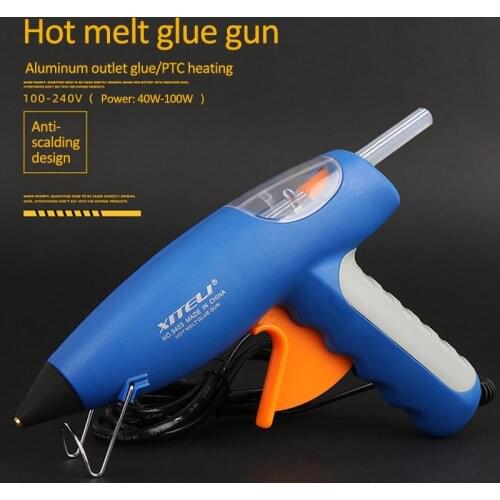 40W Hot Melt Glue Gun Industrial Mini Guns Thermo Electric Heat Temperature Repair Tool DIY Electric Repair Heat Tools 4 Colors
