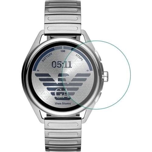 Tempered Glass Clear Protective Film Guard For Emporio Armani Smartwatch 3 2019 Watch LCD Screen Protector Cover Protection