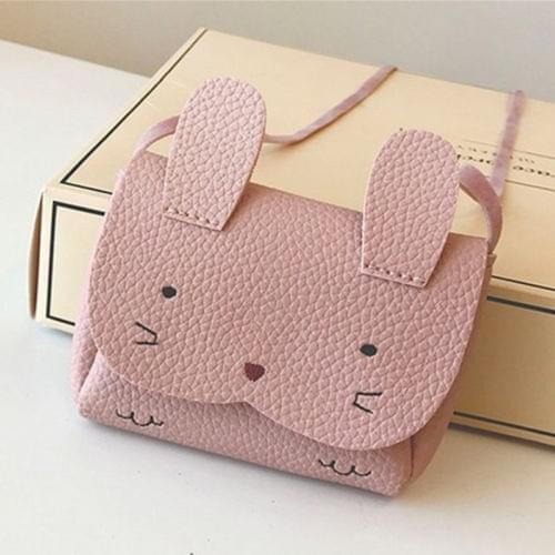 Toddler Baby Kids Girls Shoulder Bag Cute Fashion Bunny Animal Storage Crossbody Messenger Bags Handbag 4 Colors