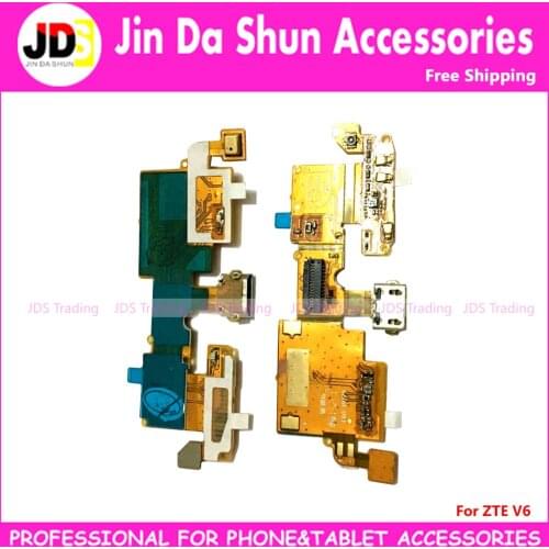 Tested For ZTE Blade V6 Micro USB Part Charge Charging Connector Plug Dock Socket Port Microphone Flex Cable Ribbon Board