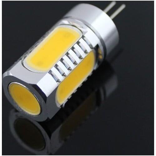 50pcs/lot 7.5W 12V 5COBs g4 COB spot light,warm white/cold white corn bulb for Chandelier Crystallights +free shipping