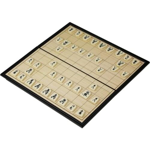 Top Grade Foldable Magnetic Shogi Boxed Portable Folding Japanese Chess Sho-gi Set Exercise Logical Thinking Kid Gift Board Game