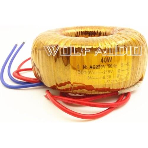 40VA Toroid Transformer for tube headphone amp Input:220V output 0-210V 0-6.5V