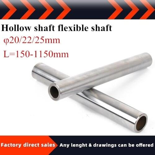 Outer diameter20-25mm Hollow shaft flexible shaft L=150-1150mm inner hole 12-15mm chromed linear motion shaft rod for CNC parts