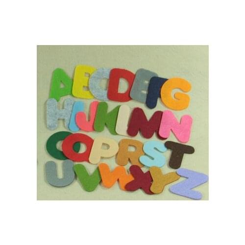 YY DIY Pretty Colorful 26 letters Design Nonwoven Polyester Felt Fabric, Fieltro feltro