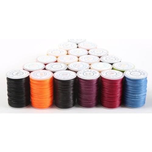 1pcs 65M 1mm DIY Handmade Leather Craft Special Line Sewing Flat Wax Flat Lines Waxed Thread Leather Handicraft Tool Stitching