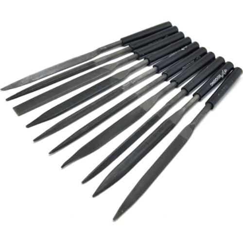 10pcs Needle Set Wood Carving Tool Metal Polishing Instruments for Metal Glass Stone Jewelry T12 Steel Manual File