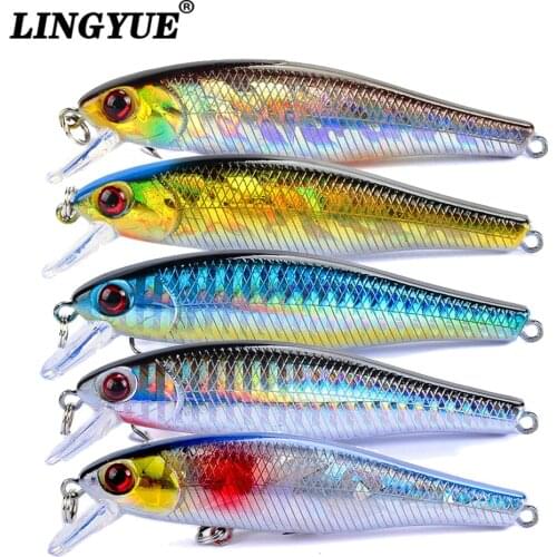 5PCS/LOT Quality Minnow Fishing Lure 8.5cm 9.5g Crankbaits Wobbler Hard Baits Shiny Body Isca Artificial Plastic Leurre Pesca