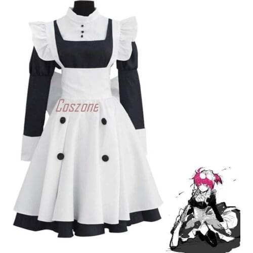 Anime Black Butler Cosplay Costume MEY RIN Cosplay Costume Maid Apron Dresses Uniform Suits Clothes Set for Halloween Party