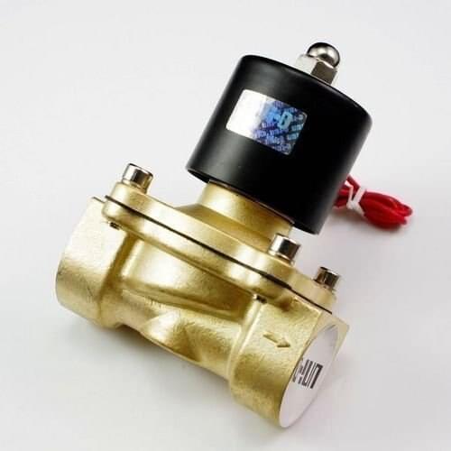 Free Shipping High Quality 2PCS In Lot Process Brass Solenoid Valve G1-1/2'' 2W400-40 110V 50/60Hz Voltage Coil