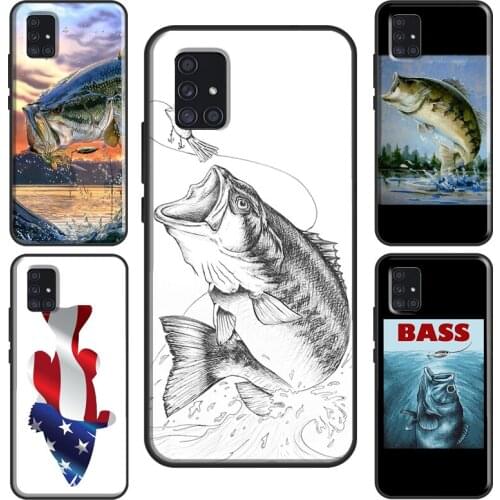 Bass Fishing Case For Samsung A52 A12 A32 A42 A72 A21S A20e A02 S A10 A30 A40 A50 A70 A11 A31 A51 A71
