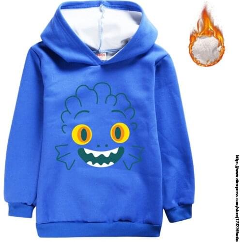 New 3D Printed New movie Luca Kids Hoodie Baby boy&gril Long Sleeve kids Fur Hoodies Hip-hop Tops warm Jacket