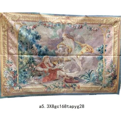 Bohemian tapestriesAubusson Needle Point Tapestr Large Large Embroidery Tapestry Knitters Wool Needle Belgian