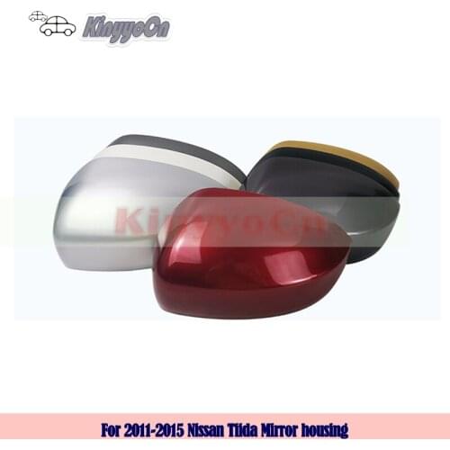 Kinyyocn For Nissan Tiida 2011 12 13 14 2015 External mirror Cover Rearview Mirror Cover side mirror Housing
