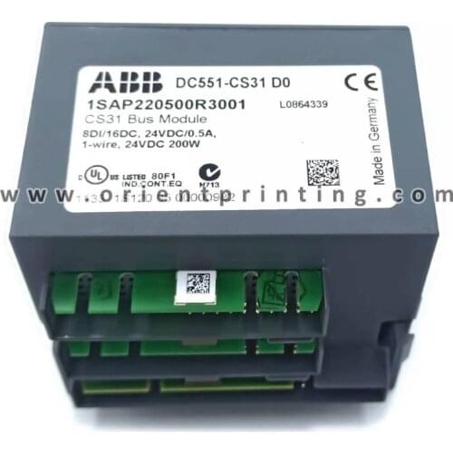 L0864339 ABB DC551-CS31 1SAP220500R3001 For Kba Offset Spare Parts
