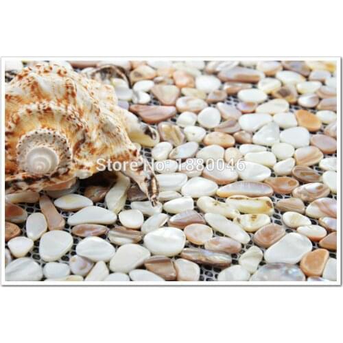Pure white shell shell mosaic tile sea shell natural luster mother of pearl tile backsplash shell tiles kitchen backsplash tile