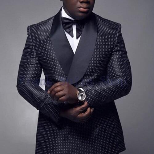 Mens Double breasted Tuxedo Blazer 2021 Brand Slim Fit Patchwork Blazer Jacket Male Party Wedding Groomsman Suit Blazer