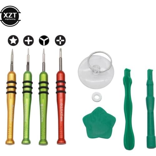8 in1 Opening Tools Kit Metal Dedicated Screwdriver Mobile Phone Repair Tools Set for iPhone 7