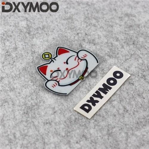 Lovely Pet Cat Car Window Stickers Lucky Cat with Bell Japanese Style Motor Decals 3M