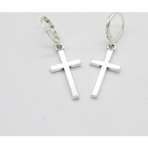 Newest Fashion Cross Pendant Cartilage Drop Dangle Earrings Punk Jewelry Cool Women Girl Best Friendship Gifts