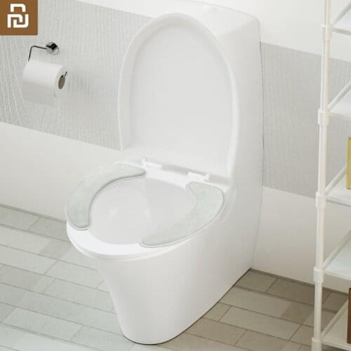 New Youpin Zero toilet seat light grey 1 pair / bag Selected flannel no trace adsorption easy to remove and wash