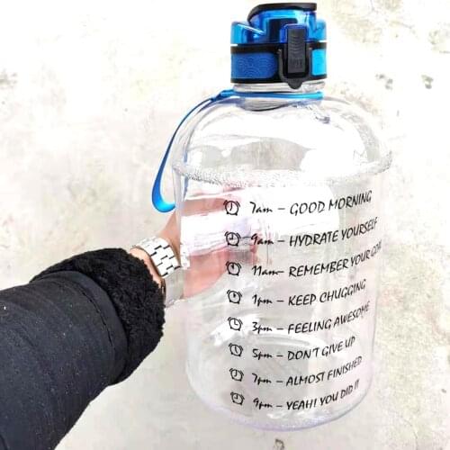Durable 3780ml Water Bottle Sports Portable Leakproof BPA Free 127oz Drinking Bottles Home Gym Travel Workout Gears