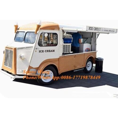 Retro 4.9m Mobile Food Cart Street Food Van Food Trailer Caravan Coffee Cart Camping Food Cart