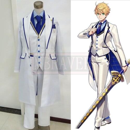 Fate/Grand Order Saber Arthur Pendragon Uniform Cosplay Costume Custom Made Any Size