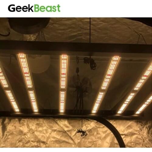 ETL GeekLight GeekBeast Pro 630w 6 Bars Hydroponics LED Grow Light Bars Samsung LM301B 660nm Far Red UV IR WiFi Control Feature