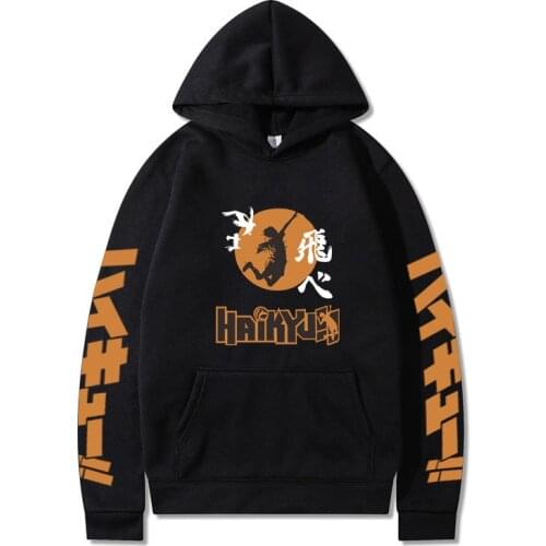 Japan Anime Haikyuu Cosplay Men Hoodie Man/Women Harajuku Sweatshirt High School Pullover Hooded Jacket Sportswear 2020