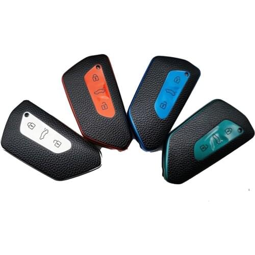 TPU Car Remote Key Case Cover For VW Volkswagen Golf 8 MK8 2020 Skoda Octavia 3 Button Smart Key Shield Accessories
