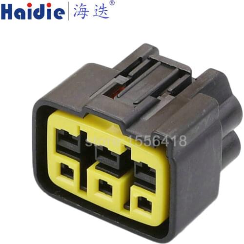 2sets 6pin auto wiring harness plug cable electric plug connector FSW-C-6F-B