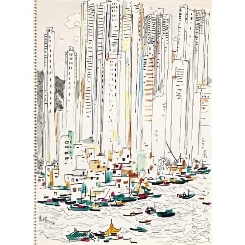 Wu Guanzhong Chinese landscape painting Canvas Printings HD Print Home Decor Living Room Wall Art Paintings Unframed