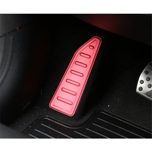 Yimaautotrims Left Foot Rest Pedal Frame Cover Trim Fit For Jeep Renegade 2015 2016 2017 2018 2019 2020 Colorful Interior Metal