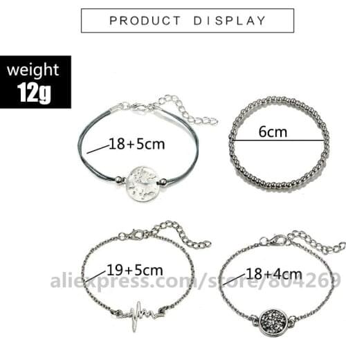High Quality Fashion Wome Jewelry Accessories Bead Chain Bracelet Stylish Design Women Multi Layer Crystal Bracelet Hot Selling