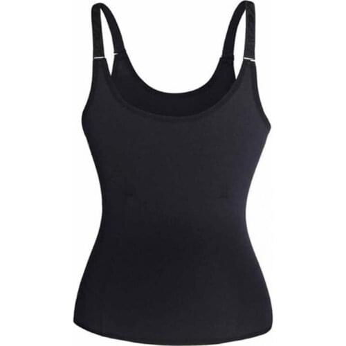 Womens Plastic Body Underwear Stainless Steel Sports Fitness Body Sculpting Slimming Tummy Waist Corset Zipper Tank Top