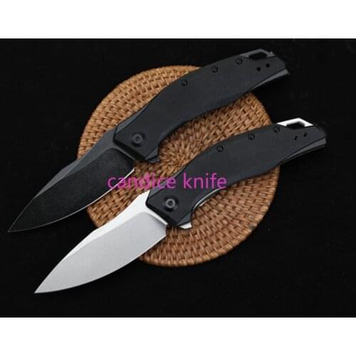 ZT0357 ZT 0357 Quick Opening Folding Knife Stone Washed Balde G10 Handle Bearing Camping Hiking Hunting Knife EDC Multi Tool