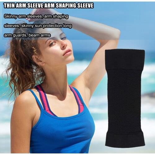 1 Pair Slimming Arm Shaper Arm Shaping Sleeve Sun Proof Sleeve Wrap Belt Burn Cellulite Thin Arm Warmers