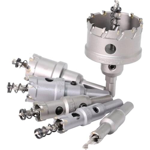 1PC 5A Carbide Tip TCT Drill Bit Hole Saw 38-49mm Drill Bit Set Hole Saw Cutter For Stainless Steel Metal Alloy Drilling Bits