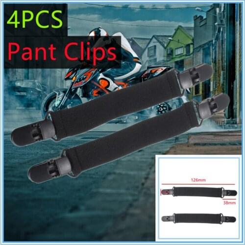 4Pcs Boot Straps Riding Pant Clips Stirrups Jod Clips Arrival Useful Elastic Motorcycle Bicycle Biker Leg Strap Car Pant Clips