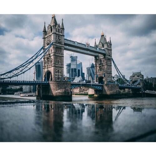 5d Diy Diamond Painting British City London Full Square Round Drill Embroidery Cross Stitch Kits Mosaic Rhinestones DecorZP-904