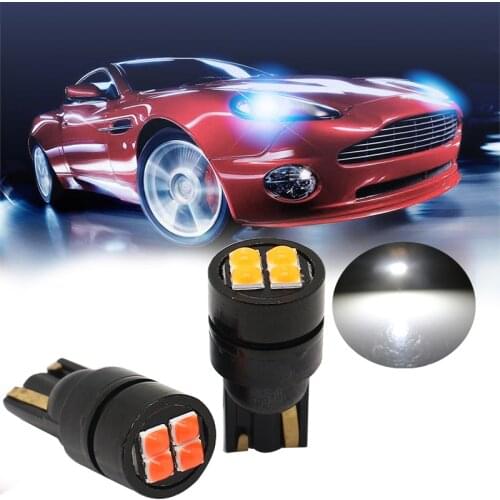 6Pcs New T10 W5W WY5W 168 921 501 2825 Super Bright LED Car Interior Reading Dome Lights Auto Parking Lamp Wedge Tail Side Bulbs