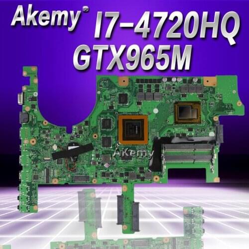 Akemy ROG G751JL Laptop motherboard For Asus G751 G751J G751JL G751JL G751 Tested original mainboard I7-4720HQ GTX965M