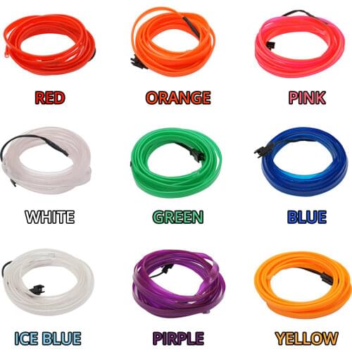 Car Strip Line Light Car Interior Lighting Auto Door Light USB LED Wire Rope Line Flexible Neon Light Atmosphere Decorative Lamp