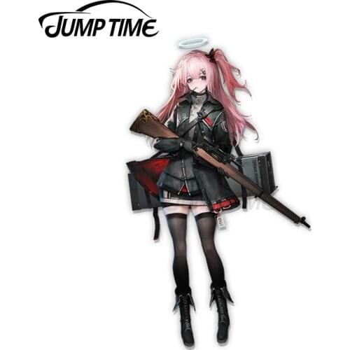 Jump Time 13 x 5.8cm Arknights Ambriel Anime Waifu Car Sticker Vinyl Occlusion Scratch Personality Waterproof Window Trunk Decal