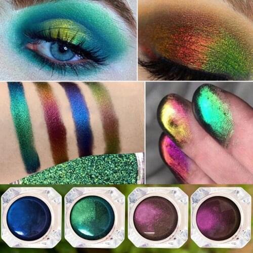 Glitter Potatoes Eye Shadow Metal Chameleon Makeup Palette Shimmer Pigment Single Color Eye Shadow Shine Diamond Shadow