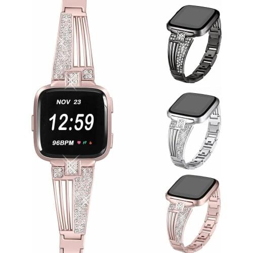 For Fitbit Versa 2 Stainless Steel Strap Metal Wrist Watch Band Bracelet