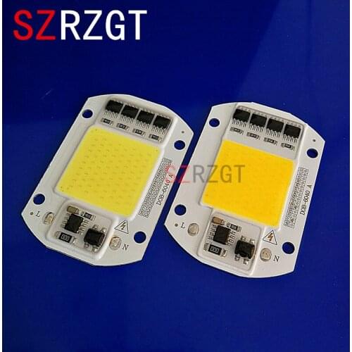LED COB Lamp Chip 50W 220V 110V Input Smart IC Driver Fit For Outdoor DIY LED Floodlight Spotlight Cold Warm White