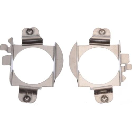 For Ford Edge Mercedes Benz 2pcs H7 LED Headlight Lamp Bulb Adapter Retainer Holder Stainless Steel Support B/C/ML Class Mayitr